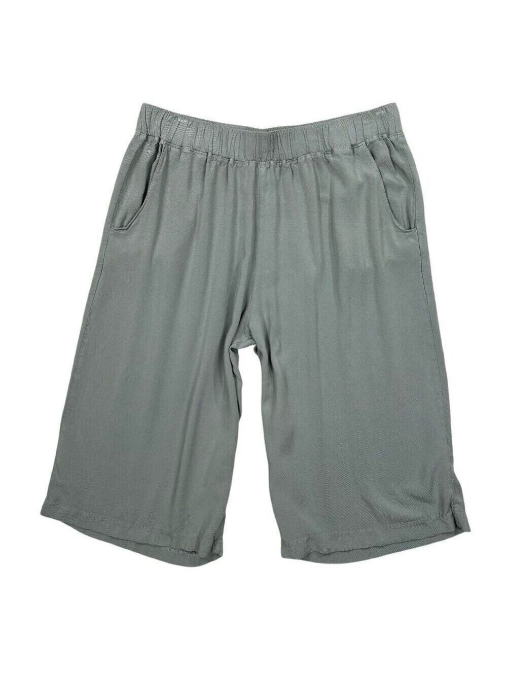 Sound/Style Khaki Olive Pull-On Capri Pants Size XL